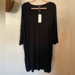 Eileen Fisher V Neck Shift Dress NWT